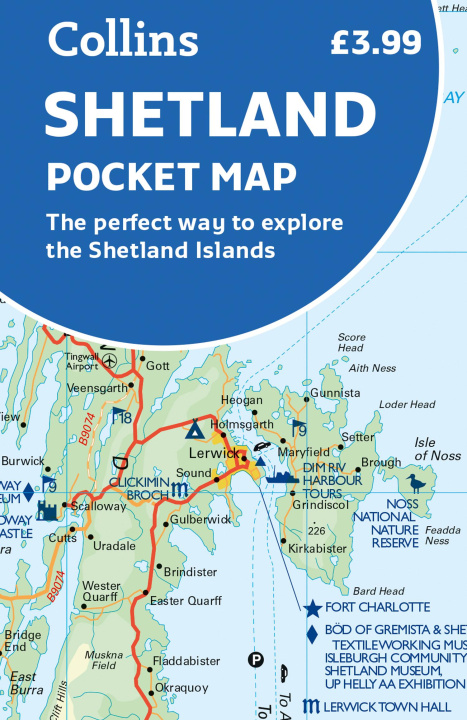 Nyomtatványok Shetland Pocket Map Collins Maps