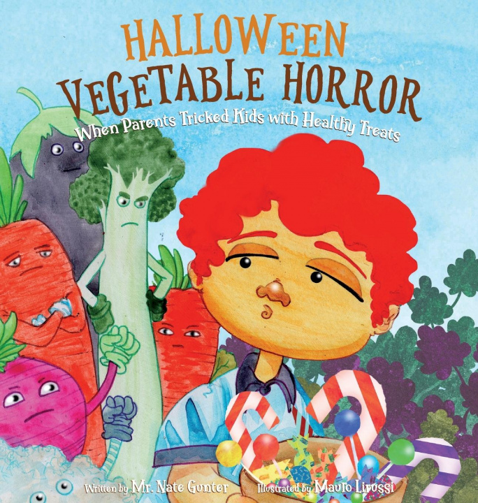 Carte Halloween Vegetable Horror Children's Book Nate Books