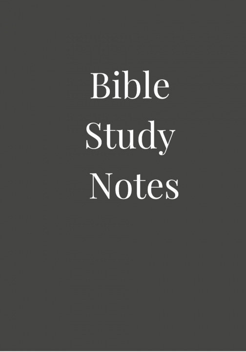Knjiga Bible Study Notes Rocio Morales