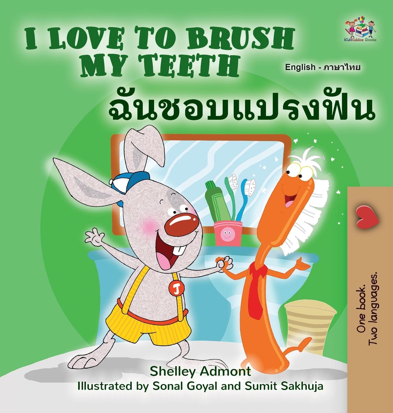 Könyv I Love to Brush My Teeth (English Thai Bilingual Children's Book) Kidkiddos Books