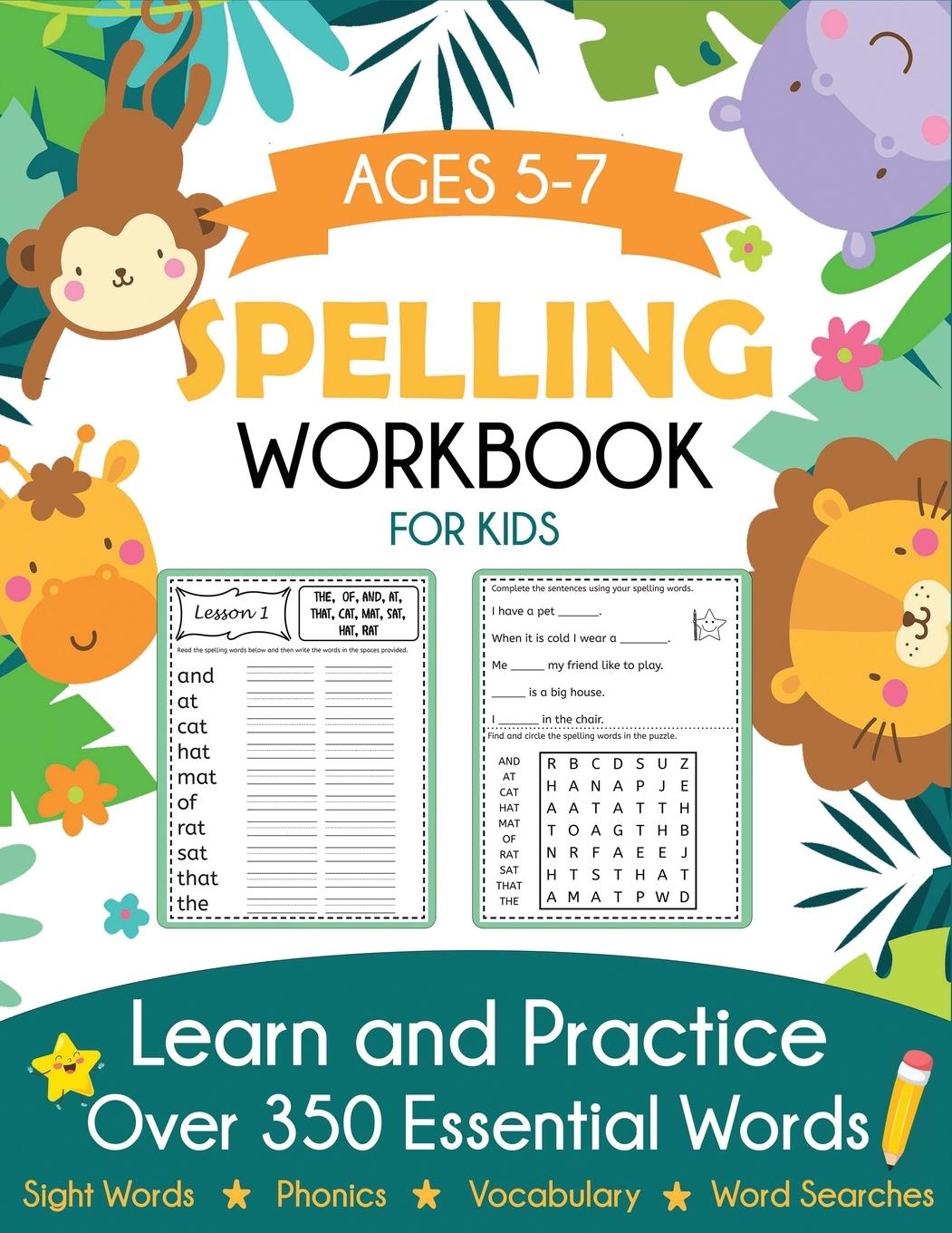 Könyv Spelling Workbook for Kids Ages 5-7 
