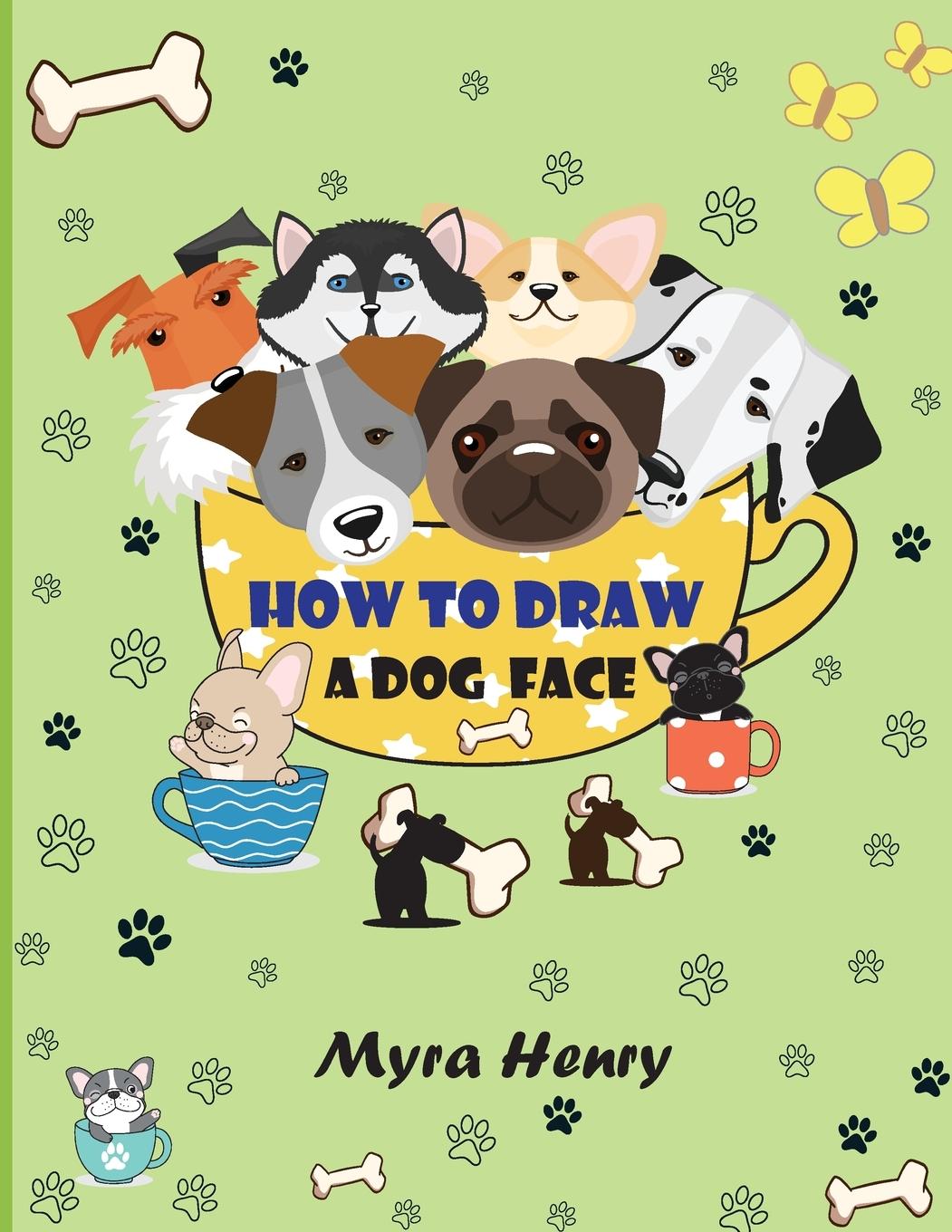 Könyv How to draw a dog face 