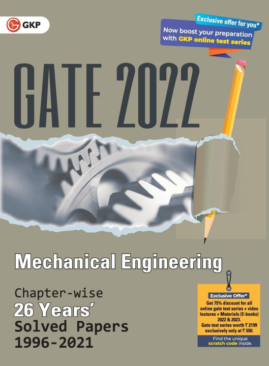 Carte Gate 2022 Mechanical Engineering - 26 Years Chapter-Wise Solved Papers (1996-2021) G K Publications (P) Ltd
