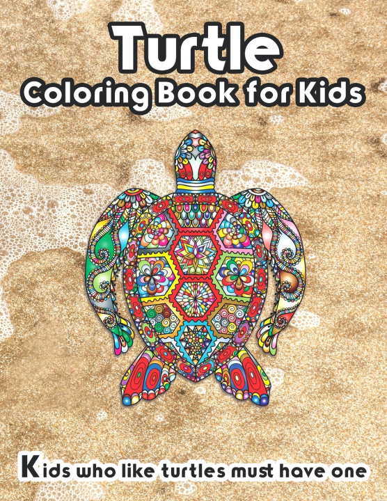 Carte Turtle Coloring Book for Kids Hut The Oublish Hut