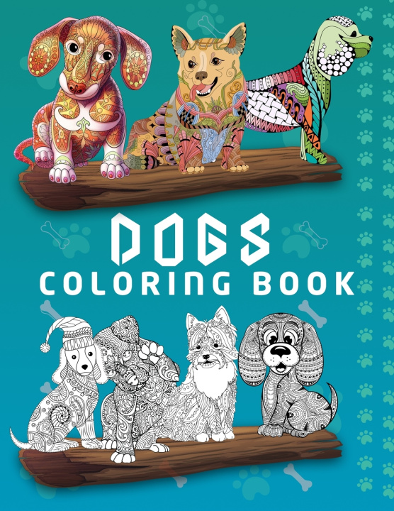 Carte Dogs Coloring Book Hut The Publish Hut