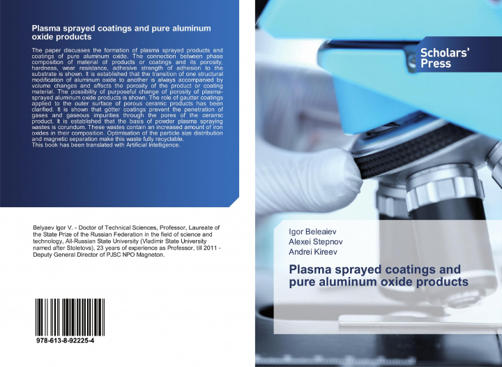 Kniha Plasma sprayed coatings and pure aluminum oxide products Alexei Stepnov