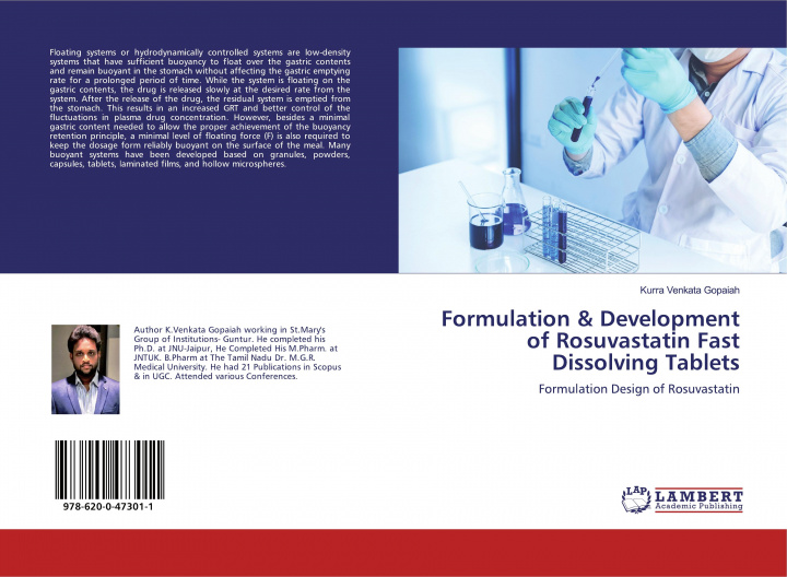 Buch Formulation & Development of Rosuvastatin Fast Dissolving Tablets 