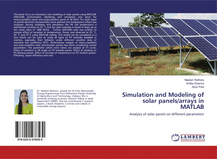 Knjiga Simulation and Modeling of solar panels/arrays in MATLAB Kirtika Sharma