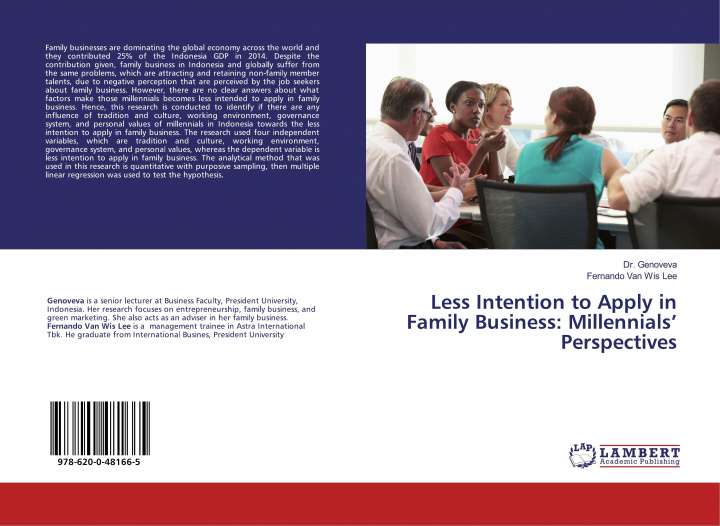 Kniha Less Intention to Apply in Family Business: Millennials? Perspectives Fernando van Wis Lee