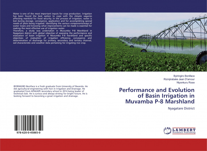 Livro Performance and Evolution of Basin Irrigation in Muvamba P-8 Marshland Rizinjirabake Jean D'amour