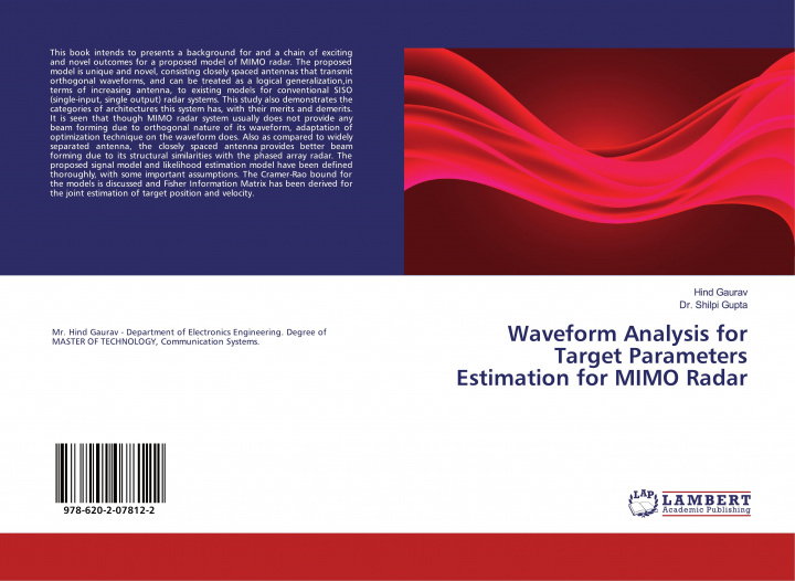 Book Waveform Analysis for Target Parameters Estimation for MIMO Radar Shilpi Gupta