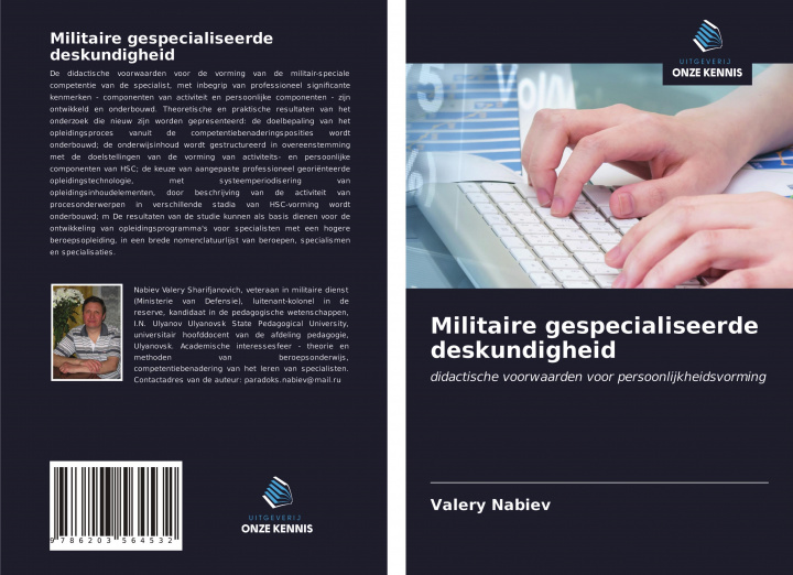 Knjiga Militaire gespecialiseerde deskundigheid Valery Nabiev