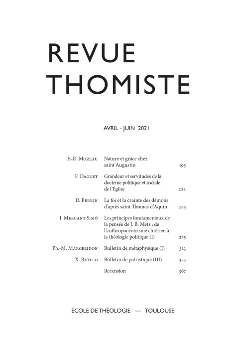 Kniha Revue thomiste - N°2/2021 