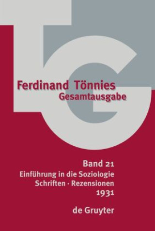 Book 1931 Ferdinand Tönnies