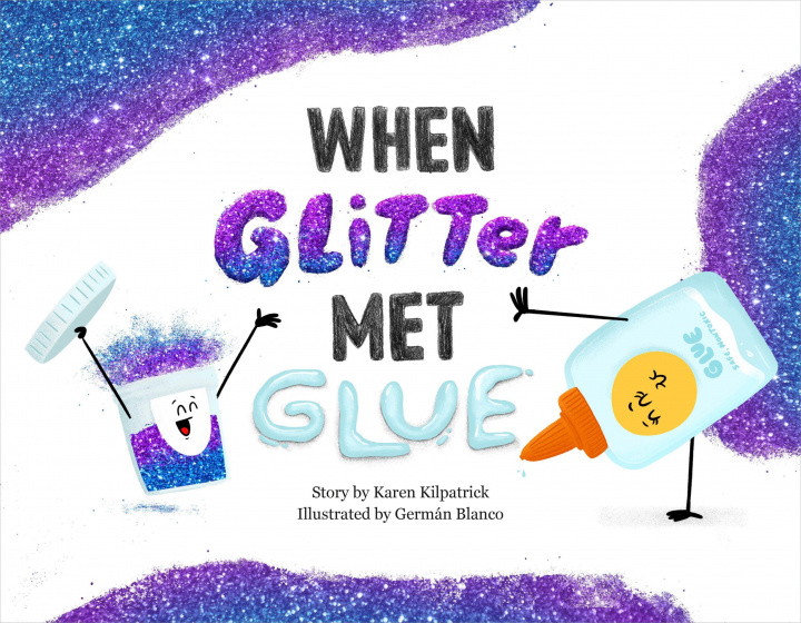 Book When Glitter Met Glue German Blanco