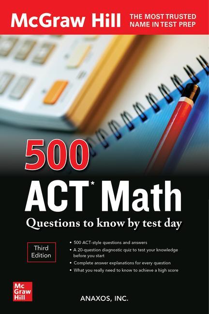 Buch 500 ACT Math Questions to Know by Test Day, Third Edition 