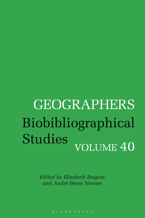 Knjiga Geographers Elizabeth Baigent