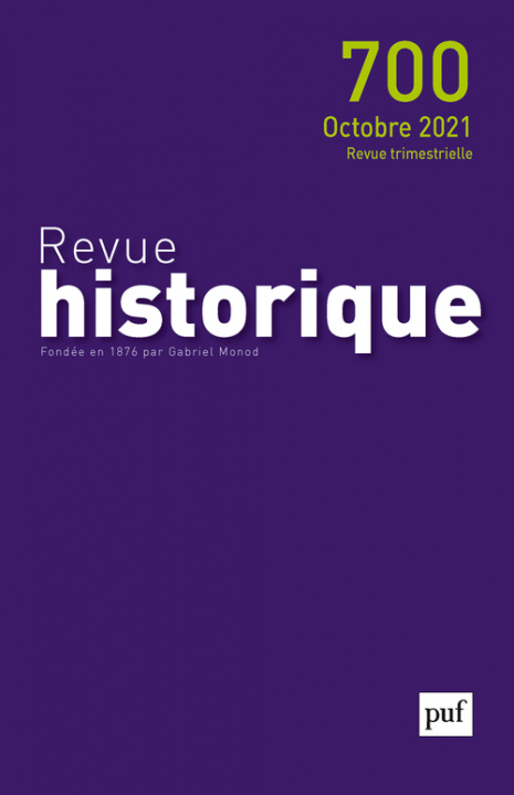 Knjiga Revue historique, 2021 - 700 collegium
