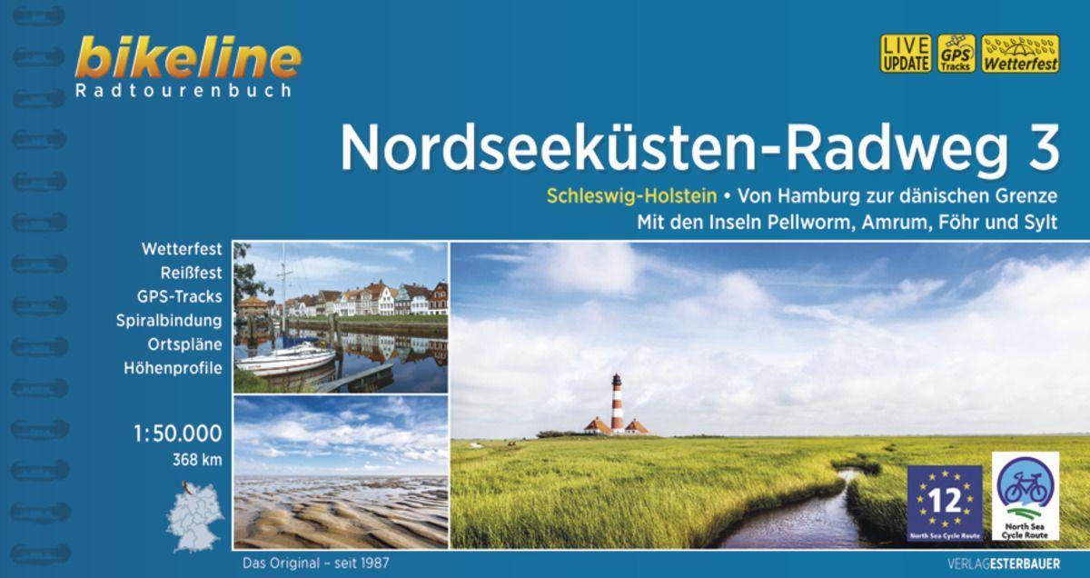 Kniha Nordseeküsten-Radweg. 1:75000 / Nordseeküsten-Radweg 3 