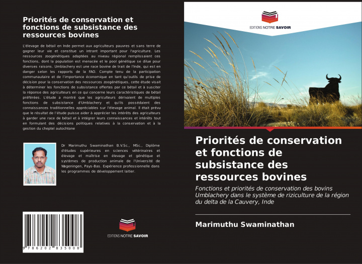 Livre Priorités de conservation et fonctions de subsistance des ressources bovines 