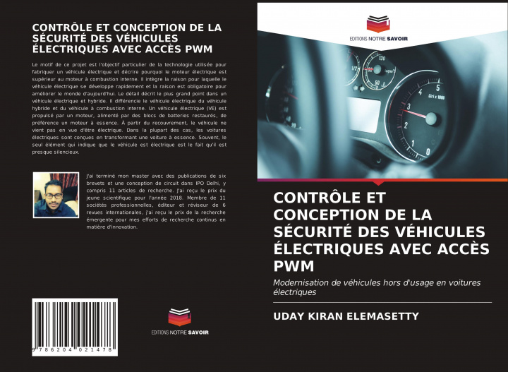 Könyv CONTRÔLE ET CONCEPTION DE LA SÉCURITÉ DES VÉHICULES ÉLECTRIQUES AVEC ACC?S PWM 