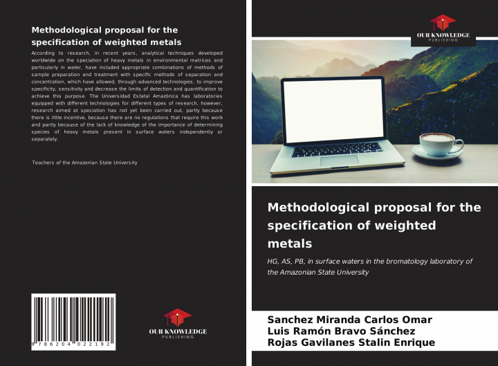 Libro Methodological proposal for the specification of weighted metals Luis Ramón Bravo Sánchez