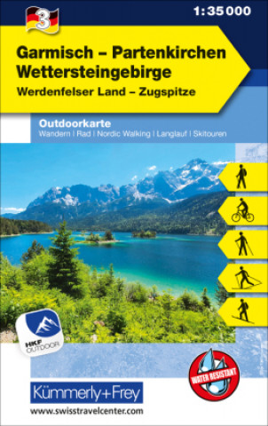 Tlačovina Garmisch Partenkirchen Wettersteingebirge Nr. 03 Outdoor Deutschland 1:35 000 
