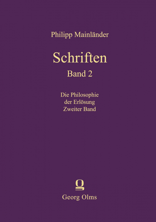 Boek Schriften Philipp Mainländer
