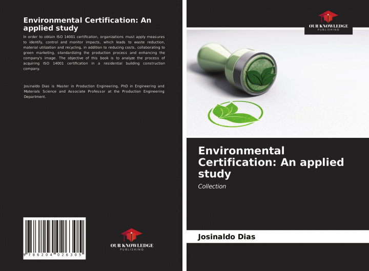 Knjiga Environmental Certification: An applied study Josinaldo Dias