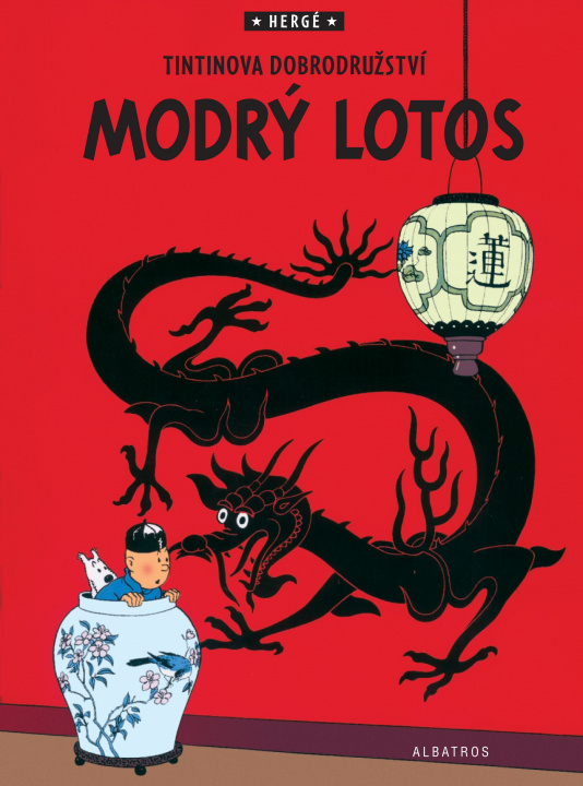 Book Tintinova dobrodružství Modrý lotos Hergé