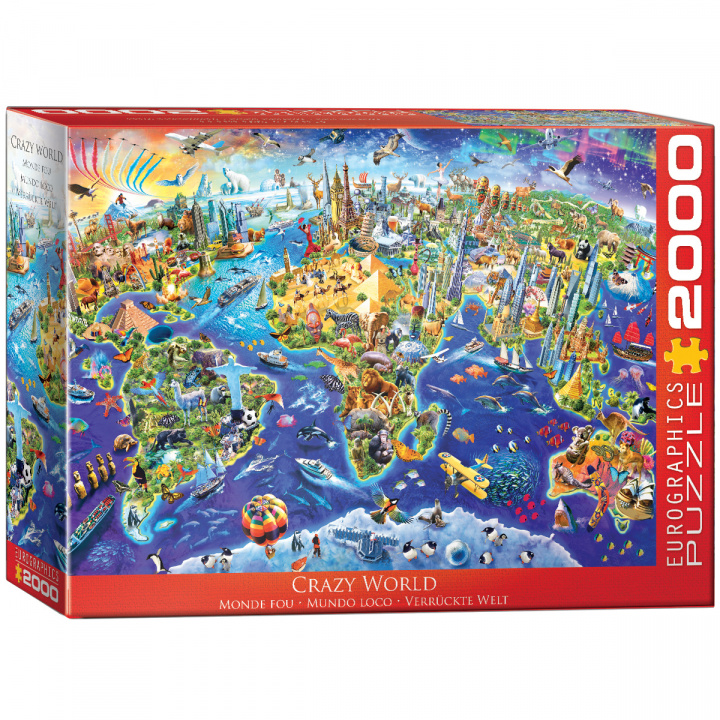 Könyv Puzzle 2000 Crazy World 8220-5343 