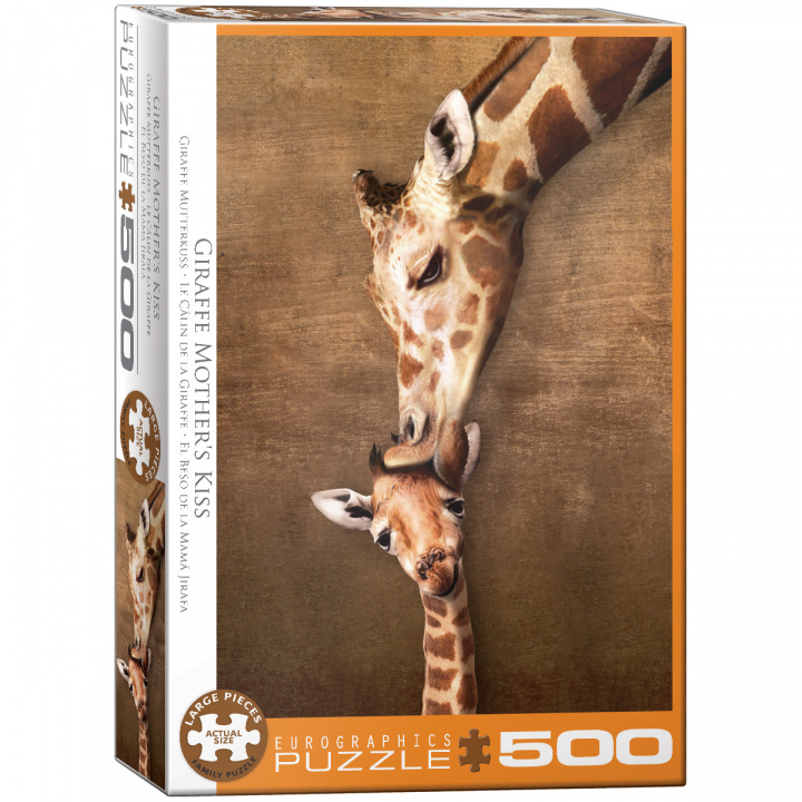 Carte Puzzle 500 Giraffe Mother's Kiss 6500-0301 