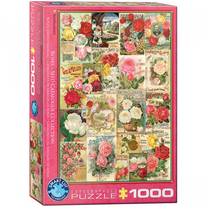 Carte Puzzle 1000 Rose Seed Catalog Covers 6000-0810 