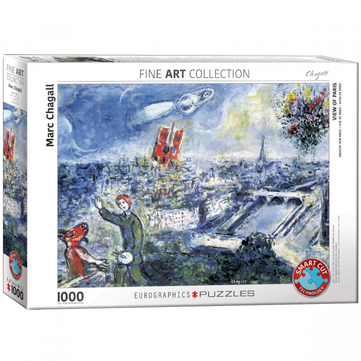 Книга Puzzle 1000 Le Bouquet de Paris by Chagall 6000-0850 