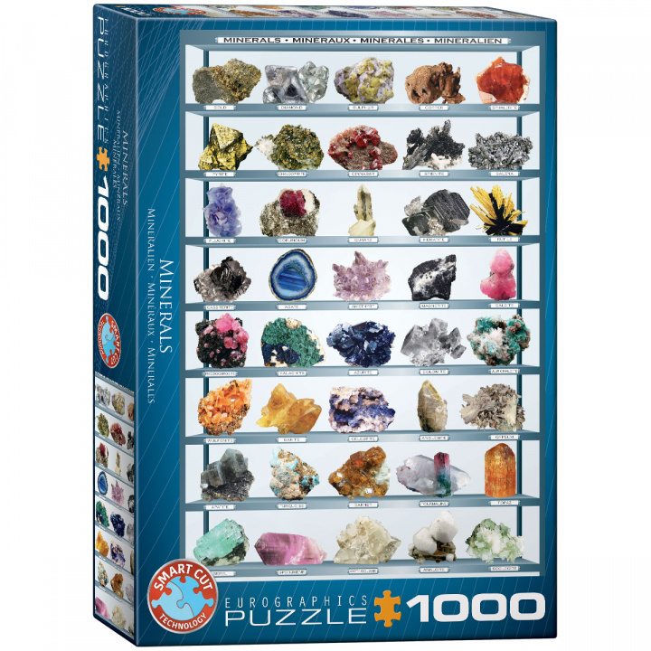 Kniha Puzzle 1000 Minerals 6000-2008 