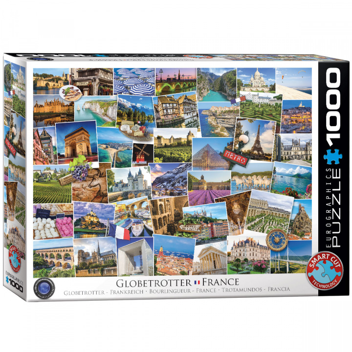 Carte Puzzle 1000 Globetrotter France 6000-5466 