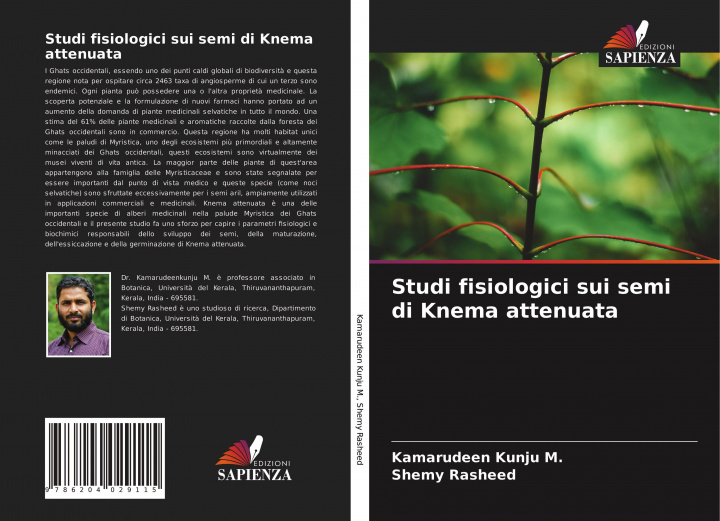Knjiga Studi fisiologici sui semi di Knema attenuata Shemy Rasheed