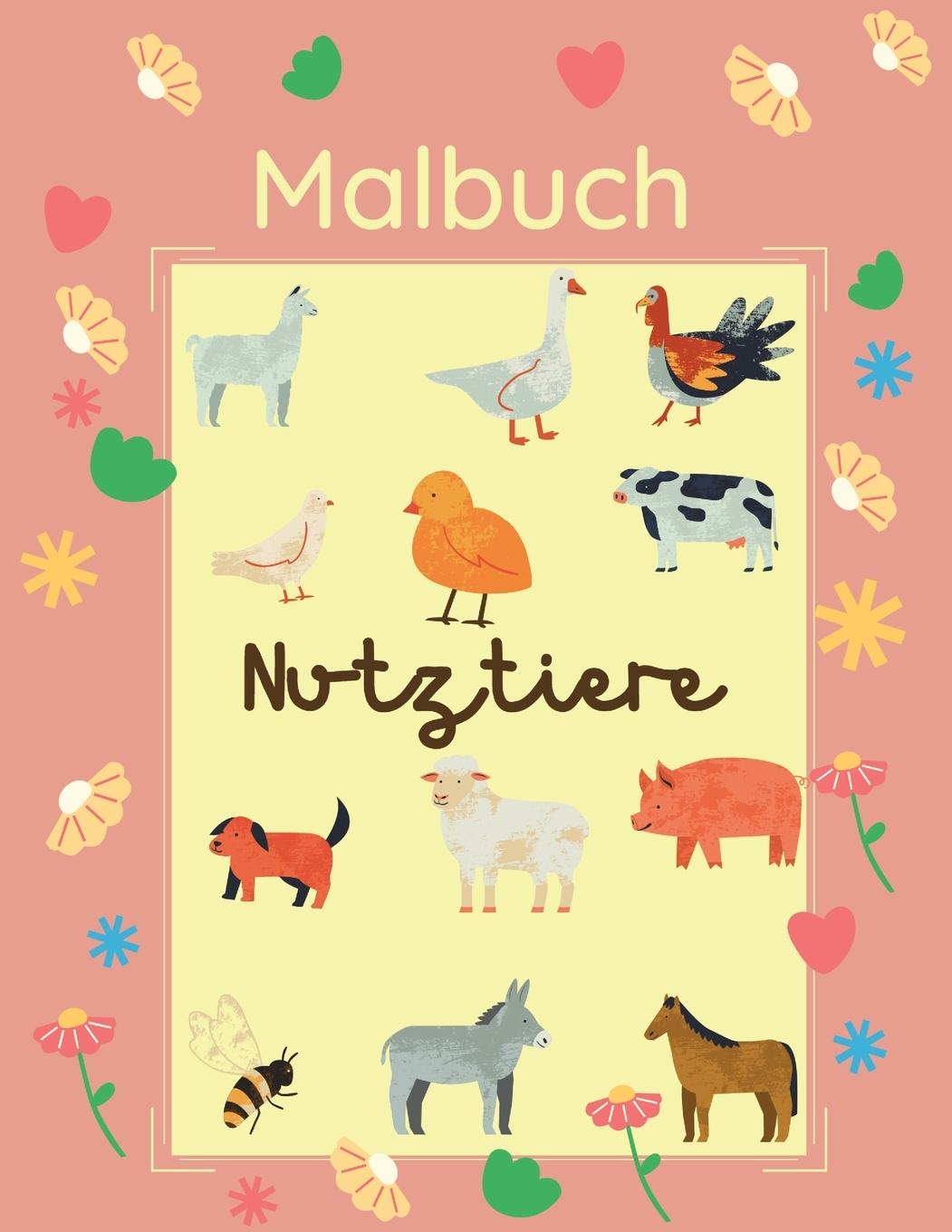 Kniha Malbuch Nutztiere 