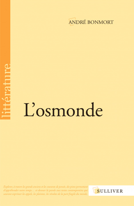 Buch L'osmonde BONMORT André