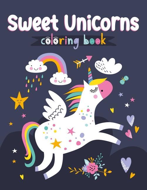 Книга Sweet Unicorns Coloring Book 