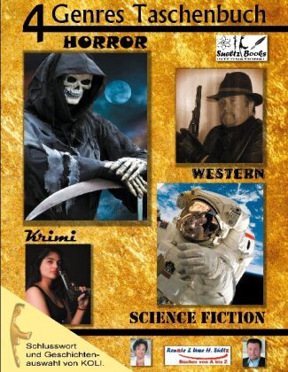 Książka 4 Genres Taschenbuch Krimi Sci-FI Horror Western Renate Sültz