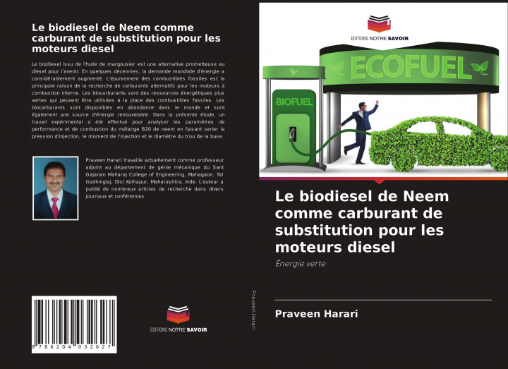 Kniha biodiesel de Neem comme carburant de substitution pour les moteurs diesel 