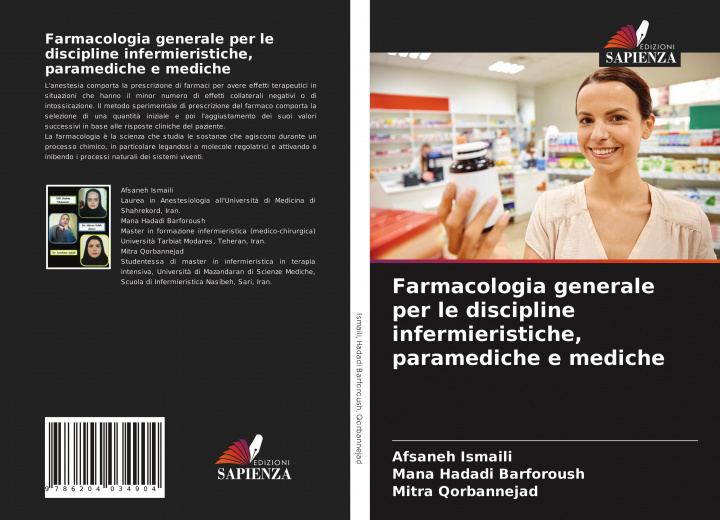 Книга Farmacologia generale per le discipline infermieristiche, paramediche e mediche Mana Hadadi Barforoush