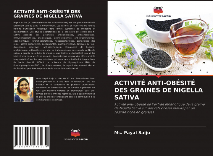 Knjiga Activite Anti-Obesite Des Graines de Nigella Sativa Ms. Payal Saiju