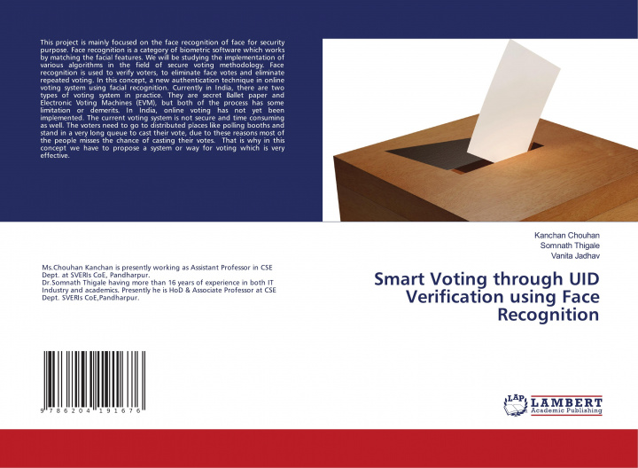 Kniha Smart Voting through UID Verification using Face Recognition Somnath Thigale