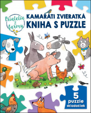 Kniha Kamaráti zvieratká kniha s puzzle Sebastien Braun