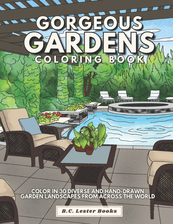 Book Gorgeous Gardens Coloring Book BOOKS B.C. LESTER BOOKS