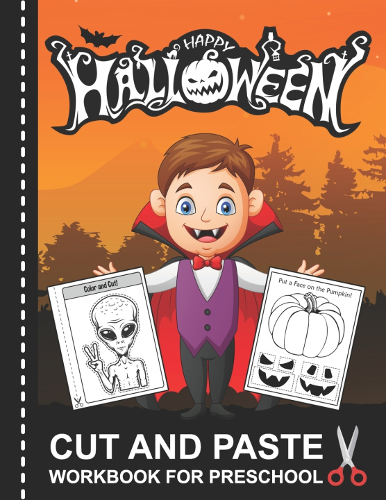 Book Halloween Cut and Paste Workbook for Preschool Stark Katrin Stark