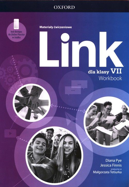 Книга Link. Szkoła podstawowa klasa 7. Materiały ćwiczeniowe + Online Practice Jessica Finnis