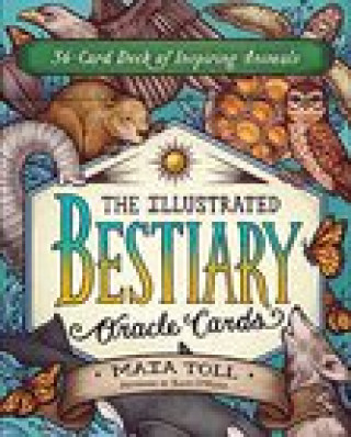 Tiskovina Illustrated Bestiary Oracle Cards: 36-Card Deck of Inspiring Animals Kate O'Hara